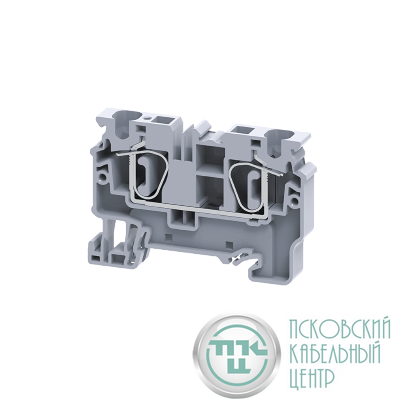 Клемма проходная пружинная OptiClip CX-6-I-41A-(0.2-6) сер. КЭАЗ 289715