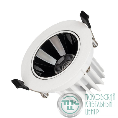 Светильник светодиодный MS-FORECAST-BUILT-TURN-R102-12W Day4000 WH-BK 32 deg IP20 230В металл Arlight 033659