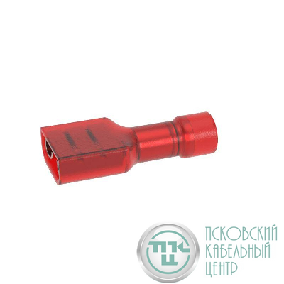 Наконечник-разъем плоский розетка 2.8х0.5 полностью изолированный для кабеля сечением до 1.5кв.мм DKC IFCS-FI-1.5-2.8-5