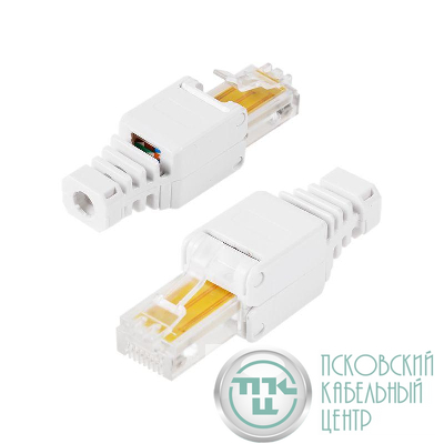 Джек штекер RJ45 8Р8С быстрозажимной ручной Rexant 05-1051