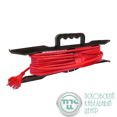 Удлинитель-шнур на рамке 1х10м без заземл. 10А IP20 2.2кВт ПВС 2х1 DOMTOK 2473