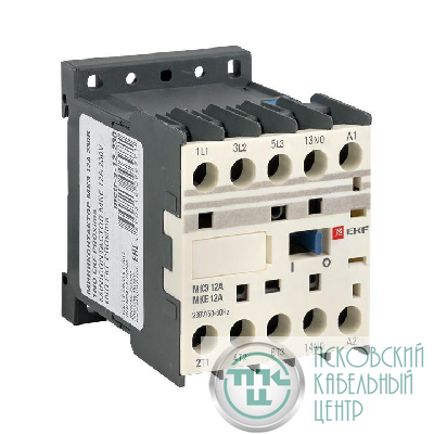 Мини-контактор МКЭ 12А кат. 230В AC 1НО PROxima EKF Mctr-s-12-230