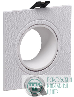 Светильник 4101 встраиваемый MR16 квадрат пласт. бел. IEK LT-UVB0-4101-GU05-1-K01