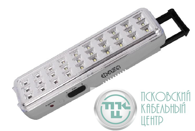 Фонарь-светильник аккумуляторный AccuF9-L30-gy IP20 110лм аварийный ударопрочный 2 режима: 100проц. 190лм/60проц. сер. ФАZА 5027664