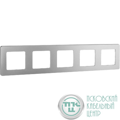Рамка 5-м СП Inspiria IP20 алюм. IEK 673972