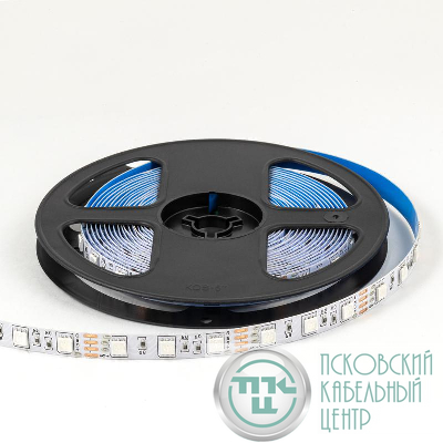 Лента светодиодная 12В 14.4Вт/м RGB smd5050 60д/м IP20 подложка 10мм (уп.5м) OGM LSE-271