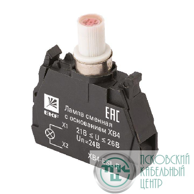 Лампа сменная с основанием XB4 красн. 24В PROxima EKF XB4-ESL-R