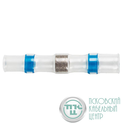 Соединитель термоусаживаемый под пайку L40мм 1.5-2.5мм (ПК-т 2.5) син. Rexant 08-0753