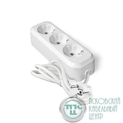 Удлинитель 3х3м с заземл. IP20 Е-303А ПВС 3х1.5 Universal 1722