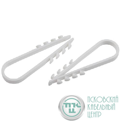Дюбель-хомут 19-25мм для круглого кабеля NO-224-224 бел. (уп.100шт) Эра Б0066261