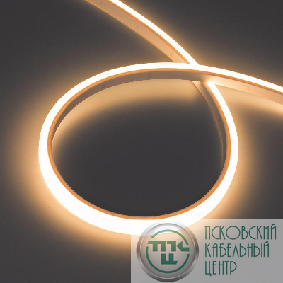 Лента светодиодная WAVE-TOP-PU-A144-10x10mm 24В Warm 2700К 5Вт/м IP68 wire x1 вывод боков. герметичная (уп.1м) Arlight 052637