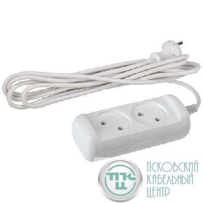 Удлинитель 2х3м без заземл. 10А IP20 U-2-3m-2х1 ПВС 2х1 Эра Б0028360
