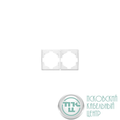 Рамка 2-м ROUND MIELE перламутр Kranz KR-78-0752-1