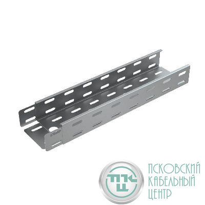 Лоток листовой перфорированный 150х50 L3000 сталь 0.55мм "БЫСТРЫЙ МОНТАЖ" LP50-150-0.55-3000 КМ LO0605