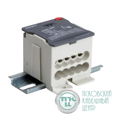 Блок распределительный винтовой зажим 2х95кв.мм 10х16кв.мм DKC POD-200