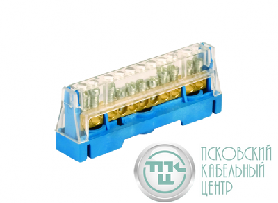 Клемма винт. п/п 15х5.5ммх1 зел. на DIN-рейку DKC T1615