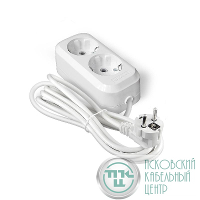 Удлинитель 2х5м с заземл. IP20 Е-302А ПВС 3х1.5 Universal 1719