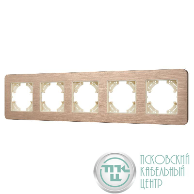 Рамка 5-м FRM-AKIRY-AL-5-GD алюм. Arlight 049736