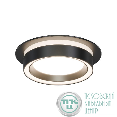 Светильник точечный Ray max 15Вт GX53 230В 50Гц встраив. под светодиод. лампу черн. Apeyron 16-101