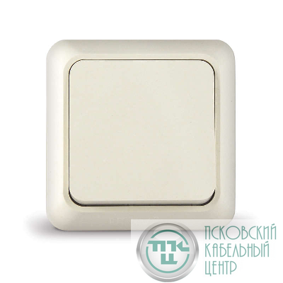 Выключатель 1-кл. ОП Олимп 10А IP20 сл. кость UNIVersal Б-О0021