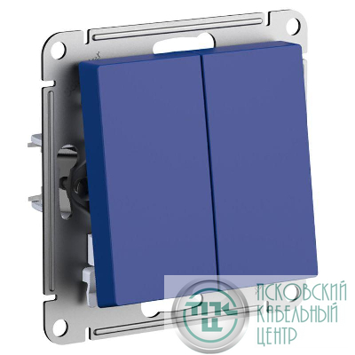 Выключатель 2-кл. AtlasDesign (сх. 2) 10А с самовозвратом механизм аквамарин SE ATN001117