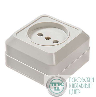 Розетка 1-м ОП Bolleto 7022 16А IP20 бел. ASD / IN HOME 4680005959785