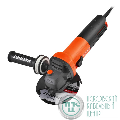 Машина шлифовальная угловая УШМ AG 125 тонкий корпус пылезащ. 850Вт Диск 125мм PATRIOT 110301125