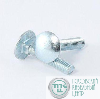 Винт с полукруглой головкой и квадратным подголовником М6х20 DIN603 (уп.100шт) Промрукав PR08.2499