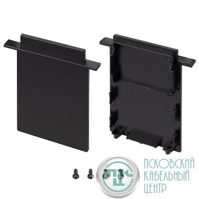 Заглушка SL-LINIA52-3L-F-HIGH BLACK глухая пластик (комплект) Arlight 044704