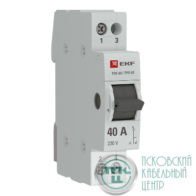 Переключатель трехпозиционный ТПС-63 1P 40А PROxima EKF TPS140