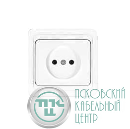 Розетка 1-м СП Валери 16А IP20 без заземл. бел. UNIVersal В0022