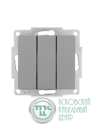 Механизм выключателя3-кл. СП VESNA платина LEZARD 742-3588-109