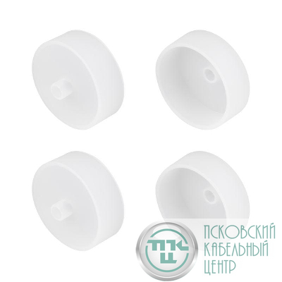 Заглушка WPH-FLEX-D40-360deg WHITE с отверстием силикон (комплект) Arlight 047249