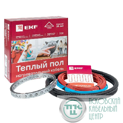 Комплект "Теплый пол" (кабель) 1500Вт 100м 10.0кв.м EKF nk-1500