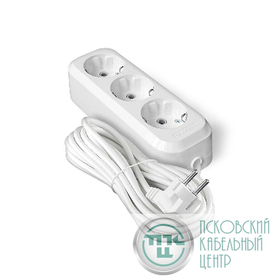 Удлинитель 3х7м с заземл. IP20 Е-303А ПВС 3х1.5 Universal 1724