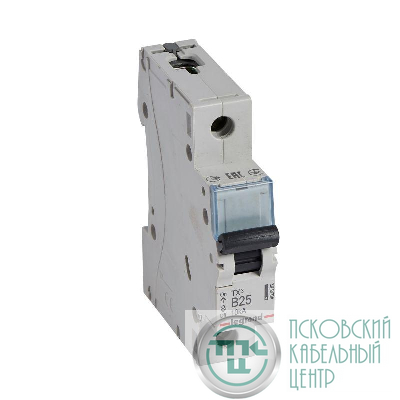 Выключатель автоматический модульный 1п B 25А 10кА TX3 6000 1мод. 230/400В Leg 403862