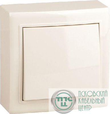 Выключатель 1-кл. ОП 10А IP20 V01-32-V11-S крем. Volsten 9850