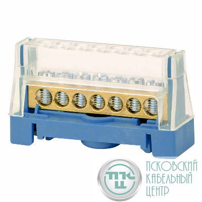 Колодка клеммная соединительная 1р 7х5.3мм син. DKC 507N