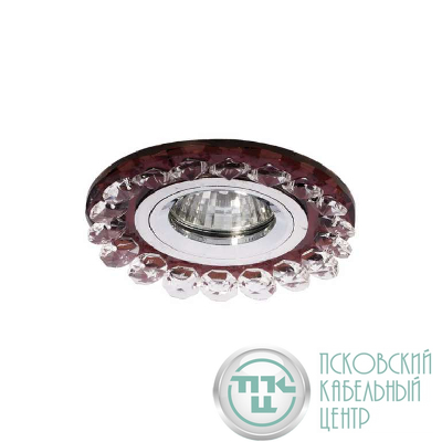 Светильник Bohemia 51 30 74 1х50Вт GU5.3 MR16 IP20 декор. огран. стекло пурпур ИТАЛМАК IT8285