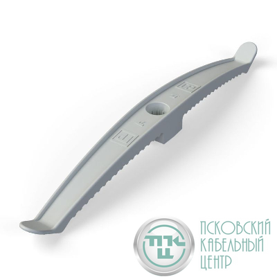 Держатель кабеля двусторонний для прямого монтажа сер. (уп.20шт) Промрукав PR13.0382