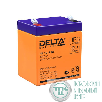Аккумулятор UPS 12В 5А.ч HR 12-21 W Delta 4614010630002