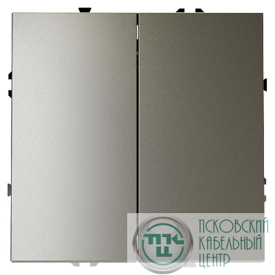 Выключатель 2-кл. СП S70 10А механизм шелк Voltum VLS020104