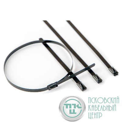 Хомут 12х250 сталь ANSI 304 с EP покрытием (уп.50шт) DKC 301225EP