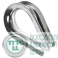 Коуш стальной оцинкованный под трос D2-D3 (уп.20шт) DKC CM621003