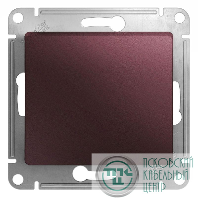 Механизм переключателя проходного 1-кл. СП Glossa 10А IP20 (сх. 6) 10AX баклажан. SchE GSL001161