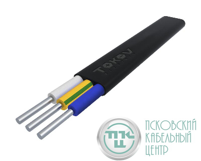Кабель TOKOV ELECTRIC АВВГ-Пнг(А)-LS 3х2.5 ОК (N PE) 0.66кВ (м) 00-00036343
