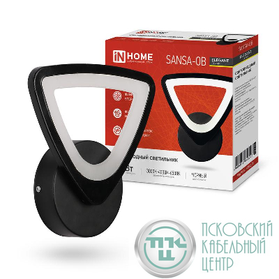 Светильник светодиодный ELEGANT SANSAR-B 15Вт 3000-6500К 1050лм 230В STEP COLOR черн. IN HOME 4690612043203