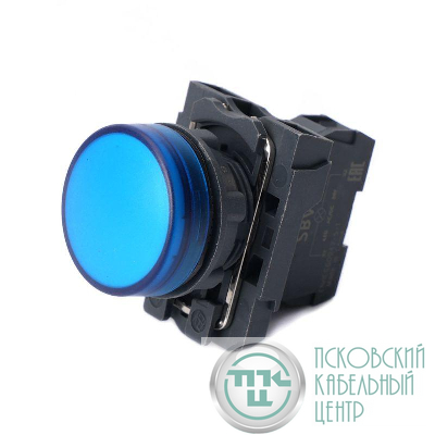 Лампа светосигнальная SB5 d22мм 230-240В AC син. в сборе SE SB5AVM6