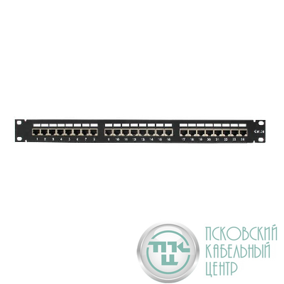 Патч-панель FTP 24хRJ-45 кат.5E 1U 19дюйм SUPRLAN 10-0402