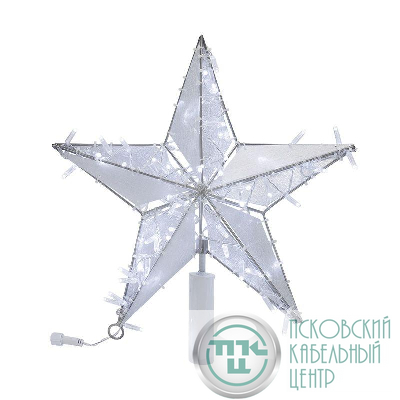 Фигура светодиодная "Звезда" 50см 80LED бел. 4.5Вт IP65 с трубой и подвесом Neon-Night 514-272